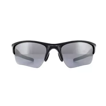 Мужские солнцезащитные очки Wrap из полированного иридия Oakley, черный