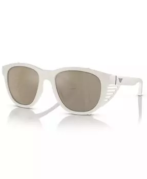 Мужские солнцезащитные очки, зеркальные EA4216U Emporio Armani, белый