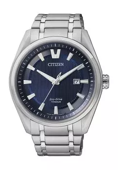 Мужские солнечные часы Super Titanium AW1240-57L CITIZEN, серебро