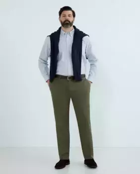 Мужские спортивные брюки без складок, больших размеров Emidio Tucci, цвет Kaki