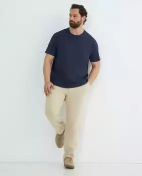 Мужские спортивные брюки большого размера из тонкого твила Emidio Tucci, бежевый