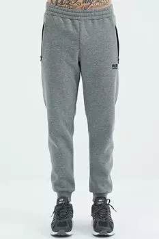 Мужские спортивные брюки Cesar Grey Melange с карманом на молнии AIR JONES