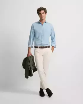 Мужские спортивные брюки чинос со складками Silbon, цвет Piedra