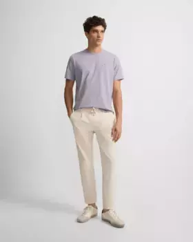 Мужские спортивные брюки-джоггеры со складкой, светло-бежевые Silbon, бежевый