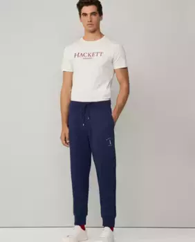 Мужские спортивные брюки Heritage из флисовой ткани Hackett, тёмно-синий