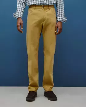 Мужские спортивные брюки из хлопка и эластомера стандартного размера с пятью карманами Dustin, коричневый