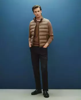 Мужские спортивные брюки из хлопка и эластомера стандартного размера с пятью карманами Dustin, черный