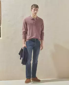 Мужские спортивные брюки из хлопкового трикотажа с пятью карманами Dustin, синий