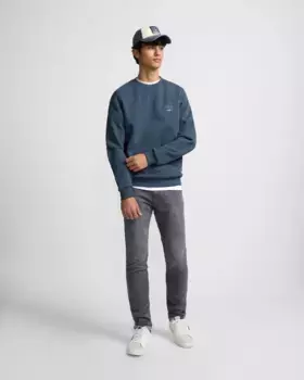 Мужские спортивные брюки из темно-серого денима Silbon, серый