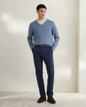 Мужские спортивные брюки облегающего кроя Emidio Tucci, синий