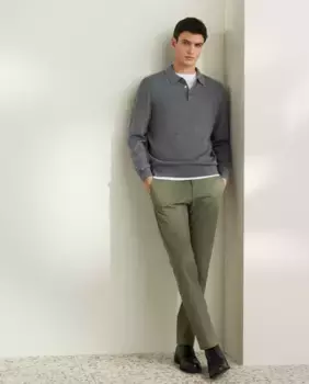 Мужские спортивные брюки облегающего кроя Emidio Tucci, зеленый