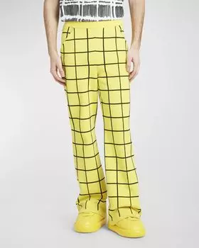 Мужские спортивные брюки с оконным стеклом Marni, цвет Yellow