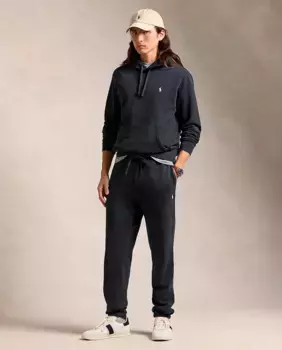 Мужские спортивные брюки стандартного кроя из хлопка Polo Ralph Lauren, черный