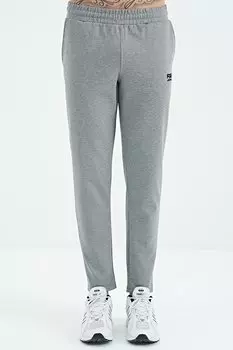 Мужские спортивные брюки узкого кроя с меланжевой вышивкой Albert Grey AIR JONES