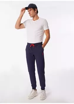 Мужские спортивные брюки узкого кроя с нормальной талией темно-синего цвета HEROLDIY024 U.S. Polo Assn., темно-синий