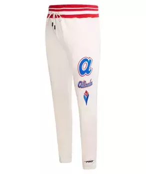 Мужские спортивные брюки в стиле ретро Pro Standard Atlanta Braves из флиса, кремовый