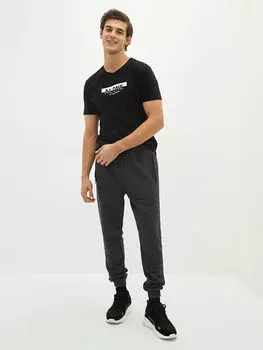 Мужские спортивные джоггеры LCW Casual Slim Fit, антрацитовый меланж