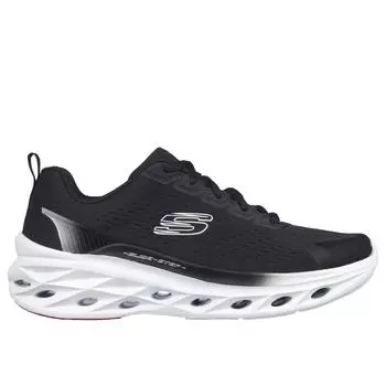 Мужские спортивные кроссовки Skechers для ходьбы 232634_BKW Черный со шнурками