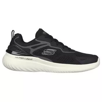 Мужские спортивные кроссовки Skechers для ходьбы 232674_BKGY Черный со шнурками