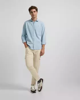 Мужские спортивные минималистичные брюки-карго Silbon, белый