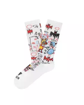 Мужские спортивные носки Basquiat Batman Jimmy Lion, белый