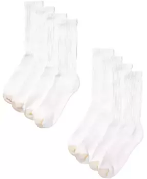 Мужские спортивные носки-гольфы, 8 пар Gold Toe, белый
