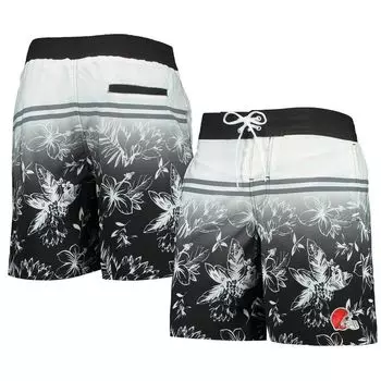 Мужские спортивные шорты Carl Banks Black Cleveland Browns Island Volley Swim Shorts G-III
