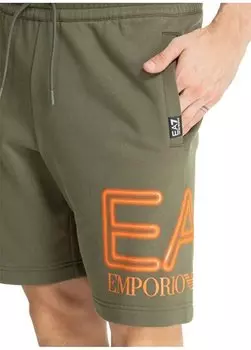 Мужские спортивные шорты цвета хаки 3DPS76PJSHZ EA7, хаки