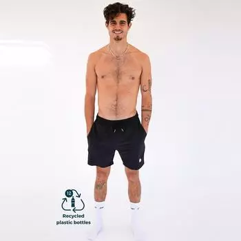 Мужские спортивные шорты Fitplanet из экологически чистого полиэстера, черные