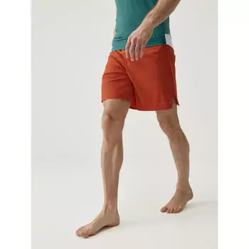Мужские спортивные шорты из спортивной ткани. BORN LIVING YOGA, цвет orange