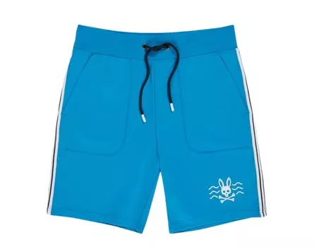 Мужские спортивные шорты Psycho Bunny Filcham Aegean Sea Blue B6R327P1FT-AEG, синий