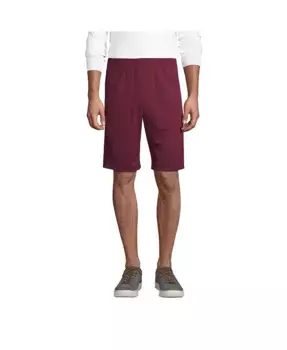 Мужские спортивные шорты с сеткой Lands' End, красный