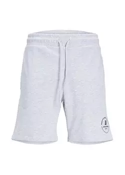Мужские спортивные шорты серого меланжевого цвета Comfort Fit JPSTSWIFT SWEAT SHORTS SN AUT Jack & Jones, белый меланж