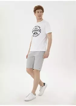 Мужские спортивные шорты серого меланжевого цвета SOHU U.S. Polo Assn., серый меланж