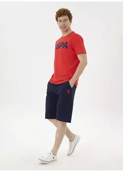 Мужские спортивные шорты темно-синего цвета MARKOIY024 U.S. Polo Assn., темно-синий