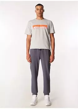 Мужские спортивные штаны антрацитового цвета D4SM-EA3214 Discovery Expedition, антрацитовый