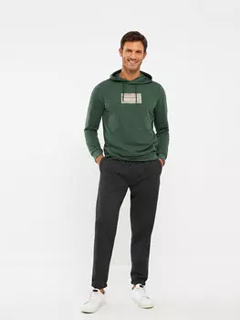 Мужские спортивные штаны для бега стандартного кроя LCWAIKIKI Basic, антрацит меланж