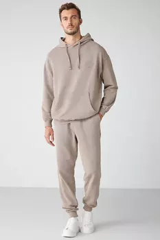 Мужские спортивные штаны Felx стандартного кроя с выцветшим эффектом из гибкой ткани GRIMELANGE, бежевый