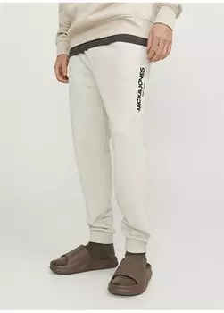 Мужские спортивные штаны кремового цвета Regular Fit JPSTGORDON JJGALE SEAT PANTS NAF Jack & Jones, кремовый