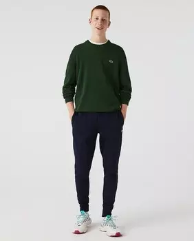 Мужские спортивные штаны Lacoste Jogger из органического хлопкового флиса Lacoste, темно-синий