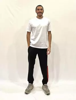 Мужские спортивные штаны с 3 нитками и отделкой SPR24EA74 Sperlife, черный