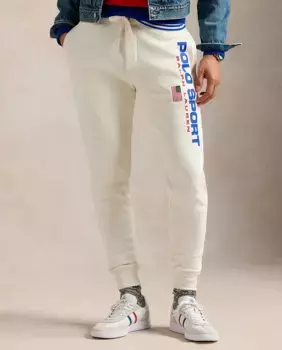 Мужские спортивные штаны с логотипом Polo Sport Polo Ralph Lauren, кремовый