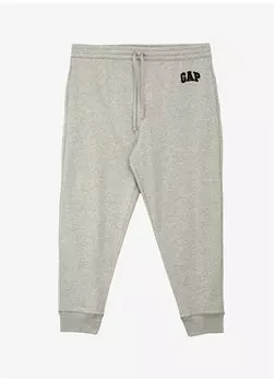 Мужские спортивные штаны с нормальной талией нормальные серые 868463 Gap, серый