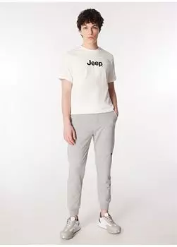 Мужские спортивные штаны серого меланжа E-WEEPY Jeep, серый меланж