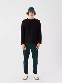 Мужские спортивные штаны Slim Fit для джоггеров LCW Casual, темно-зеленый