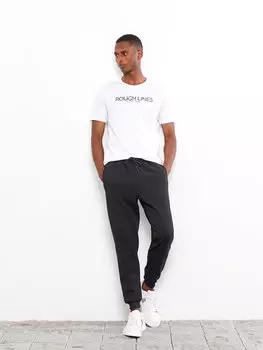 Мужские спортивные штаны Slim Fit для джоггеров LCW Casual, антрацит меланж