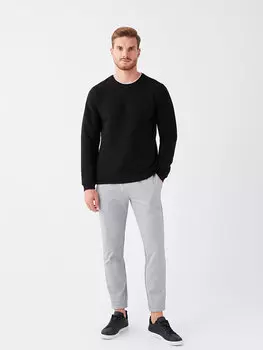 Мужские спортивные штаны Slim Fit для джоггеров LCWAIKIKI Classic, серый меланж