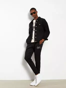 Мужские спортивные штаны Slim Fit с принтом LCW Casual