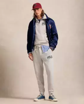 Мужские спортивные штаны стандартного кроя с логотипом Polo Ralph Lauren, светло-серый