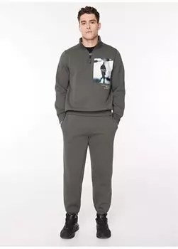 Мужские спортивные штаны свободного покроя цвета хаки PXW G568 HEM.ING_ARCHIVE LOOSE FIT Ko Samui, хаки